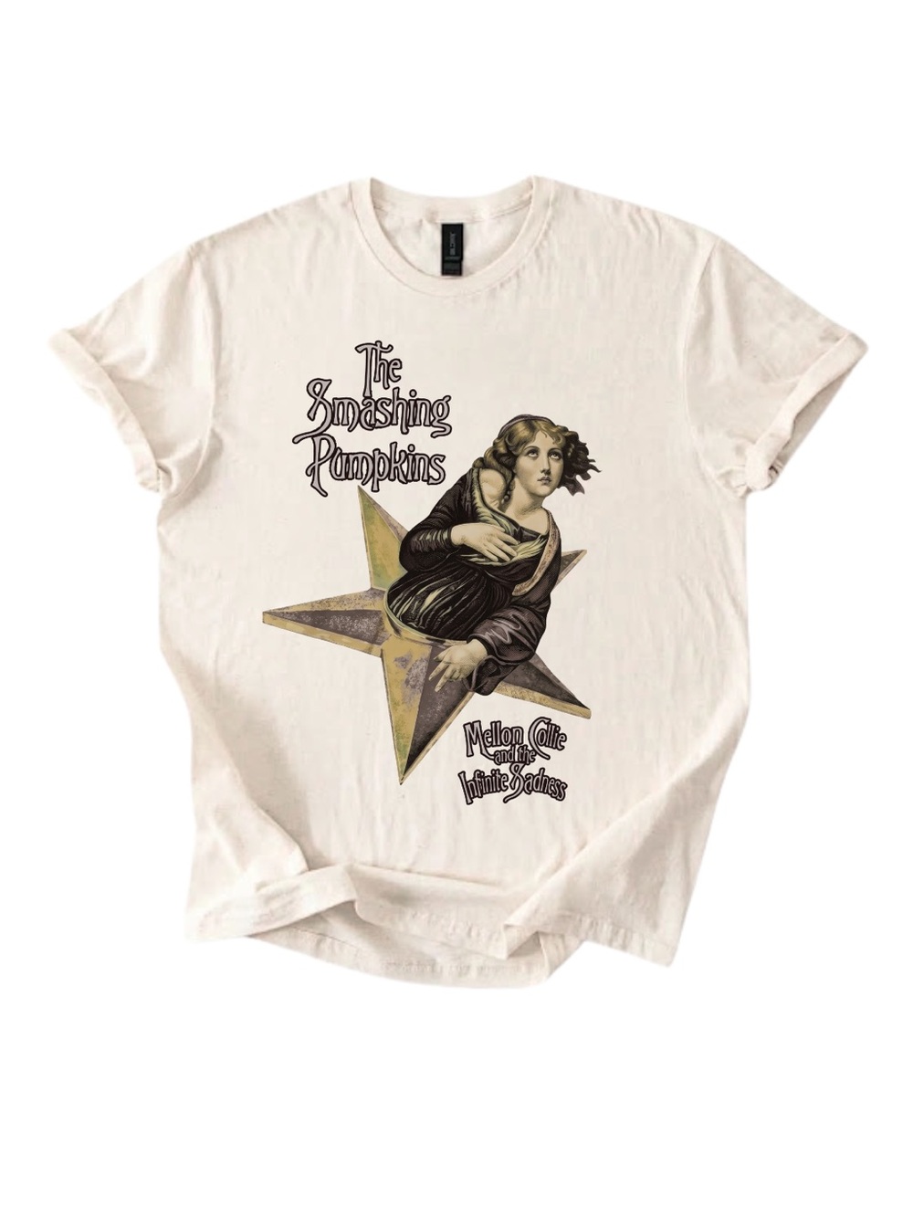 Gildan Cream Smashing Pumpkins Graphic Tee